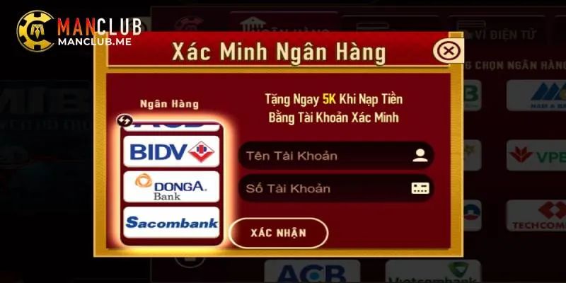 Nạp tiền Manclub nhanh chóng