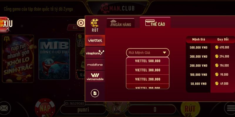 Rút tiền Manclub các câu hỏi thường gặp