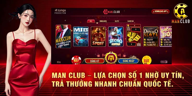 Sảnh game hiện đại tại manclub, mang đến trải nghiệm đỉnh cao.